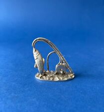 Novelty Solid Silver Fishing Menu Holder - 2017 - Softley & Page picture