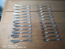 Ercuis 60 Set Of Cutlery A Fish Metal Silver 24 Parts picture