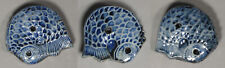 A Group of 3 Fine Korean Blue Glazed Fish-Shape Water Droppers-19th C.: picture
