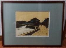 Rokuro Muto Fishing Village Wajima Japanese Woodblock Painting Lithograph picture
