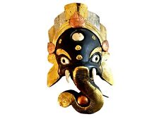 QT S Ganesh Hand Crafted Wooden Wall Hanging Decoration Home Office Gift - Nepal picture