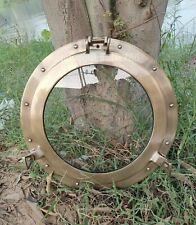 24 Inch Canal Boat Porthole Window Glass-Antique Finish Ship Windows Wall Window picture