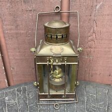 Antique Vintage Neptune NR Nautical Maritime Ship Boat Oil Lamp Brass Lantern picture