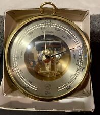 ALL BRASS BARIGO GERMANY SHIPS BOAT YACHT MARINE ANEROID WEATHER BAROMETER picture