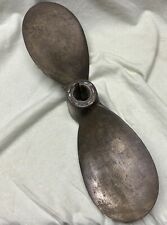 Vintage Solid Brass Marine Boat Propeller MARTEC RH12DX8P Used Display Nautical picture