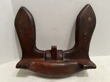 Vintage Industrial Wood Foundry Half Mold Boat Anchor picture
