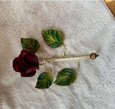 Vintage Italian Metal Tole Flower Wall Hook picture