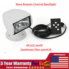 new Marine Spotlight Boat Yacht Searchlight with Remote Control 100W 2500LM 12V picture