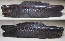 Extra Large/Very Rare/Fine Korean Buddhist Wood Carved Big Fish (목어-木 魚 )-19th C picture