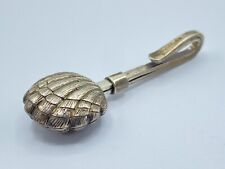 Vintage Silver Hallmarked London 1956 Clam Shell Ended Napkin Hook picture