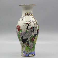 Chinese Antique Porcelain “福寿图” Crane Fish Tail Vase Qing Dynasty Qianlong picture