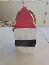 Weathered Hanging Nautical Decor Wood Fishing Markers Buoys Replica Heavy picture