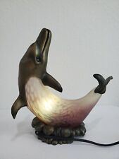 NAUTICAL DOLPHIN FISH TABLE LIGHT LAMP NIGHTLIGHT picture