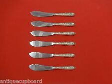 Southern Rose by Manchester Sterling Silver Trout Knife Set 6pc. Custom Made picture