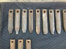 Lot of 4 Antique 3.5lb Cast Iron Window sash weights 8-9 inch fishing trap decor picture