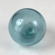 Japanese Glass Fishing Float Ukidama Buoy Ball Vtg Bindama Clear Light Blue GF2 picture