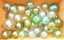 Super RARE Glass Fishing Float Buoy Ball Vintage Japanese set of 40 picture