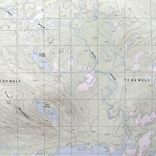 Map Trout Mountain Maine 1988 Topographic Geo Survey 1:24000 27 x 22