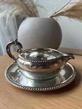 Reed & Barton Gravy Boat Pitcher and Matching Underplate/ Silverplate 4090 picture