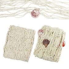 2 Pack Fish Net Decorative, 79 x 39 Inch Natural Fishing Net Wall Decor, for ... picture