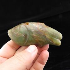 China,old liaoning, jade,hongshan culture,old  Hetian jade,fish,pendant A(655) picture