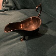 silver plated gravy boat vintage picture