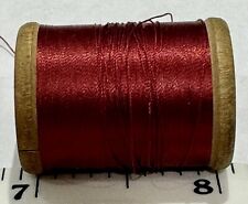 VINTAGE Silk Thread BELDING CORTICELLI Red Fly Fishing Fly Tying Sewing 4120 C picture
