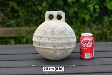 Vintage old metal fishing float buoy 8 in / 20 cm aluminium - FREE POSTAGE picture