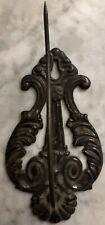 Vintage General Store Antique Cast  Iron Wall Hook Receipt Holder picture