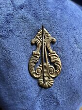 Vintage Ornate Cast Iron/Metal Wall Hanging Spike Hook Bill Receipt Note Holder picture