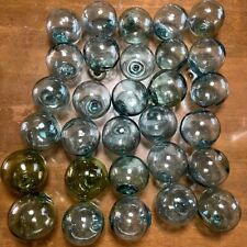 Japanese Antique Glass Fishing Float Balls 9 cm Lot-30 BULK Vintage Retro Japan picture