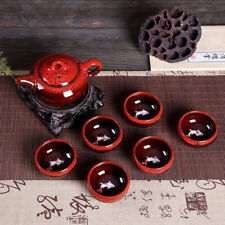 3D Koi Fish Kung Fu Tea Cup Tea Ceremony Teapot Matcha Cup Set 7pcs picture