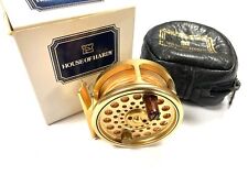 Hardy Gold Sovereign #3/4/5 trout fly reel with padded case # 762 Limited edi... picture