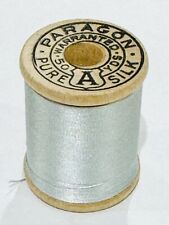 VTG Silk Thread PARAGON Pale Silver Green Tone  Fly Fishing Tying Sewing 646 picture