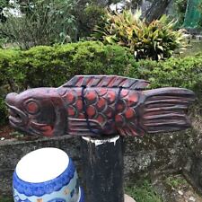 Fish Version Fish board Gyoban Buddhist utensils Mokugyo from Japan  83 cm picture