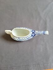 Vintage/Antique Blue And White Infant Feeder/Pap Boat picture