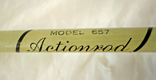 Vintage Fishing Rod Actionrod Model 657 Transparent Fiberglass 1 Piece 63