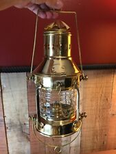 New Brass Nautical Marine Navy Anchor Boat Ship Lantern Hanging Oil Lamp picture