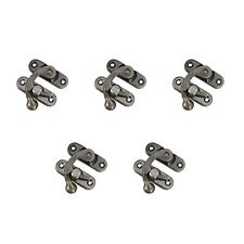 Hook Lock Clasp 42mmx37mm 5Pcs Metal Swing Arm Right Latch - for Home Kitchen... picture