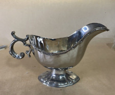 Silver Electro Plate Gravy Boat, Twisted Rope Detail 8