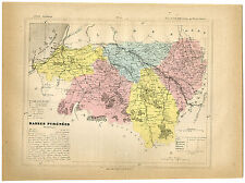 Antique Print-BASSES PYRENEES-PAU-BAVONNE-MAULEON-FRANCE-Brugere-Trousset-1877 picture