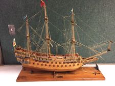 1628 VASA Handmade Wooden Ship Boat Gunboat Battleship Sailboat Warship Model picture