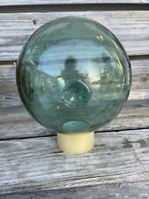 Marked Japanese Large Round Glass Fishing Float Buoy Beautiful ðŸ¤© picture