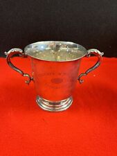 Vintage Fattorini & Sons Bradford Silver Plated Fishing Trophy Cup picture