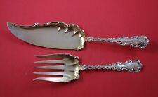 Louis XV by Whiting Sterling Silver Trout Serving Set 2pc Gold Washed picture