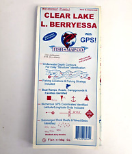 Fish-n-Map Co. Clear Lake, Lake Berryessa California Waterproof Folded Map picture