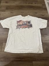 Vintage 90s Brook Trout Fish Art T Shirt Off White size XXL picture
