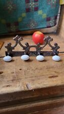 A Charming Useful Little Run Of Hooks Kitchen Bathroom Etc Cast Iron Porcelain picture