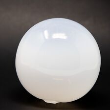 Rare White Opalescent Hand Blown Vintage Fishing Float Globe Buoy Ball About 4