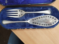 Walker & Hall Sheffield Fish Service Silver Plated Circa 1890's picture